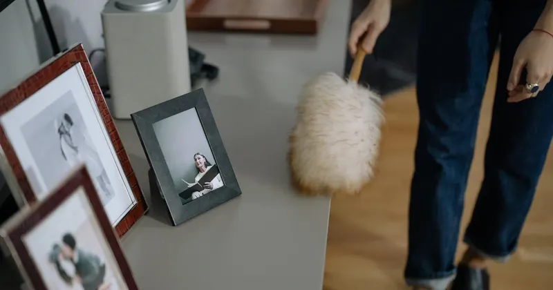 Commercial HVAC system being cleaned and maintained