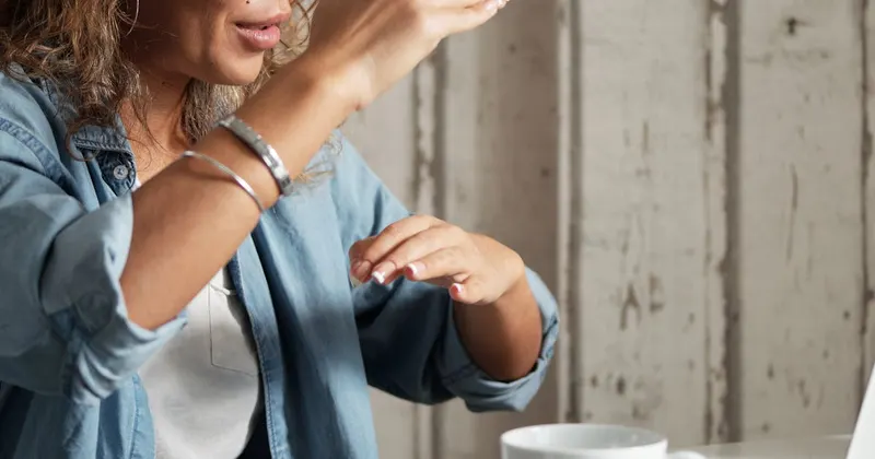Kitchen countertop being cleaned with plant-based spray
