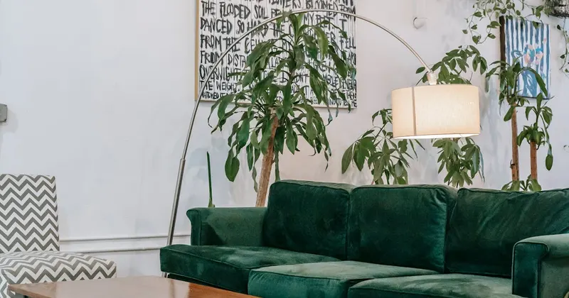 Senior couple organizing belongings for downsizing move